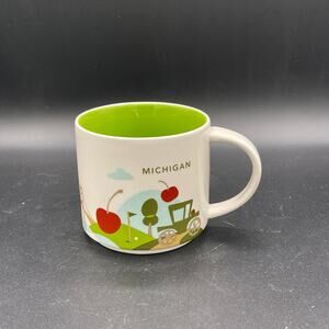 Starbucks You are Here Collection 2016 Michigan Coffee Mug 14 oz